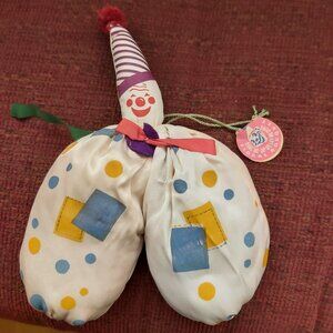 Very Vintage Mardi Gras Stuffed Sachet CLOWN